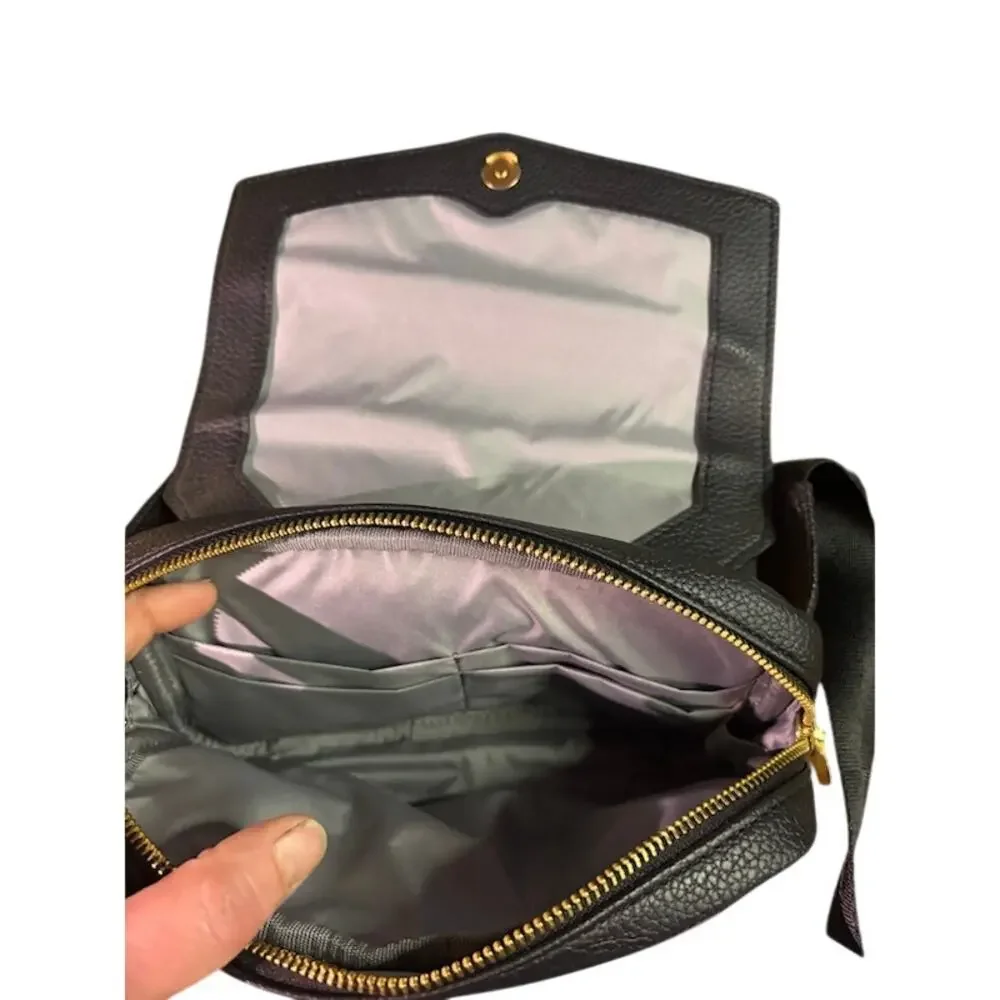 NWT Freshly Picked Black Diaper Bag Belt Bag Crossbody Fanny Pack Vegan Leather